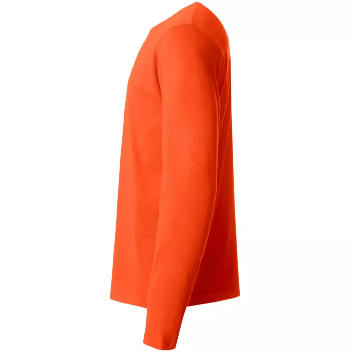 Clique Basic-T langermet T-skjorte, Blood orange, large image number 3