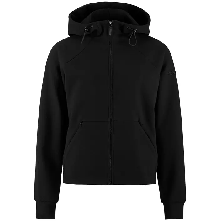 Craft ADV Join dame hættetrøje med lynlås, Black, large image number 0