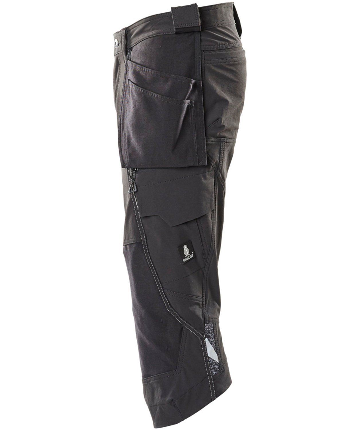 Mascot Accelerate hantverkspiratbyxa Full stretch, Svart, large image number 3