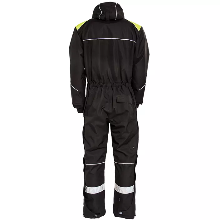 Tranemo winter coverall, Black/Yellow, large image number 1