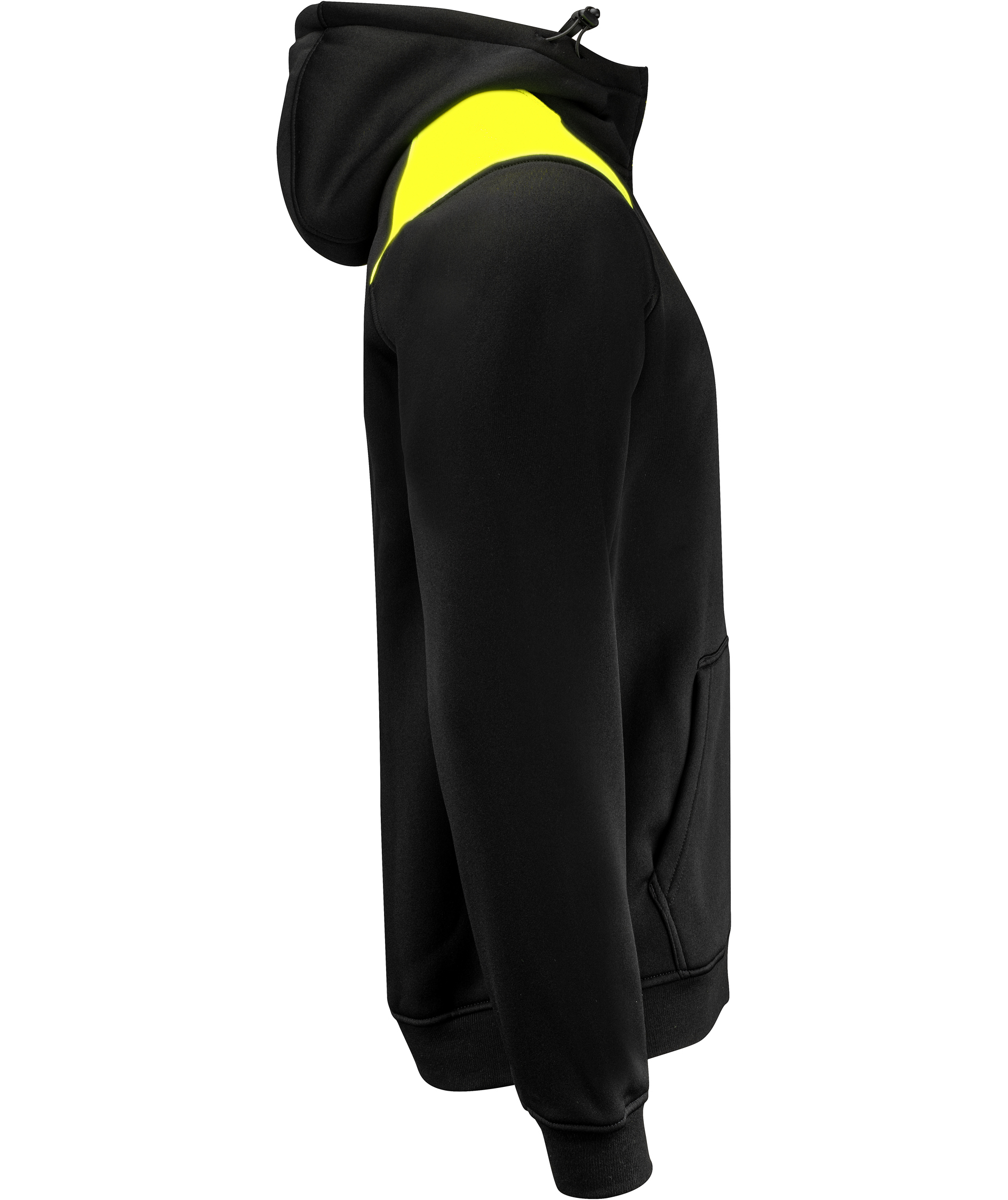 ProJob Hoodie mit Rei&szlig;verschluss 2133, Black/Yellow, large image number 2