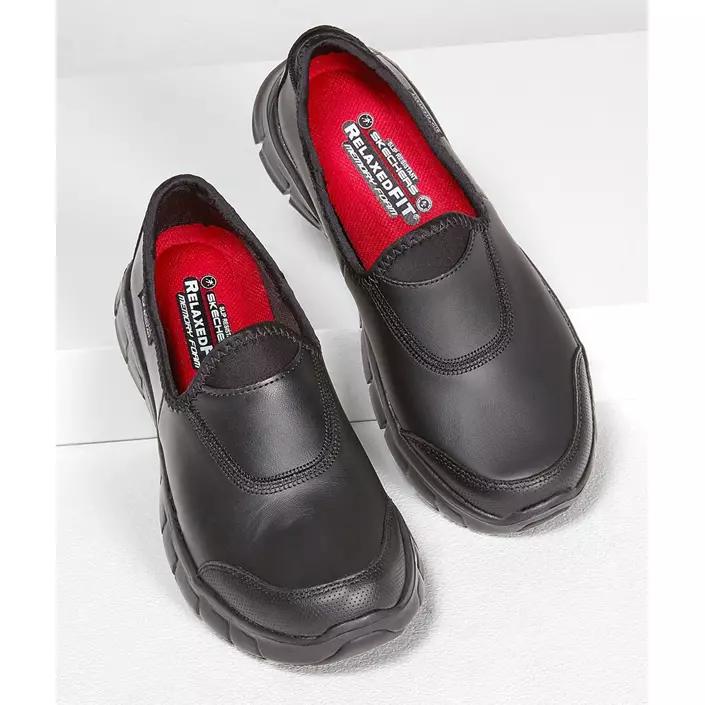 Skechers Sure Track SR arbeidssko OB dame, Svart, large image number 2