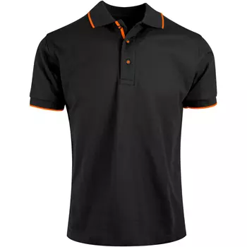 YOU Benidorm polo shirt, Black/Orange