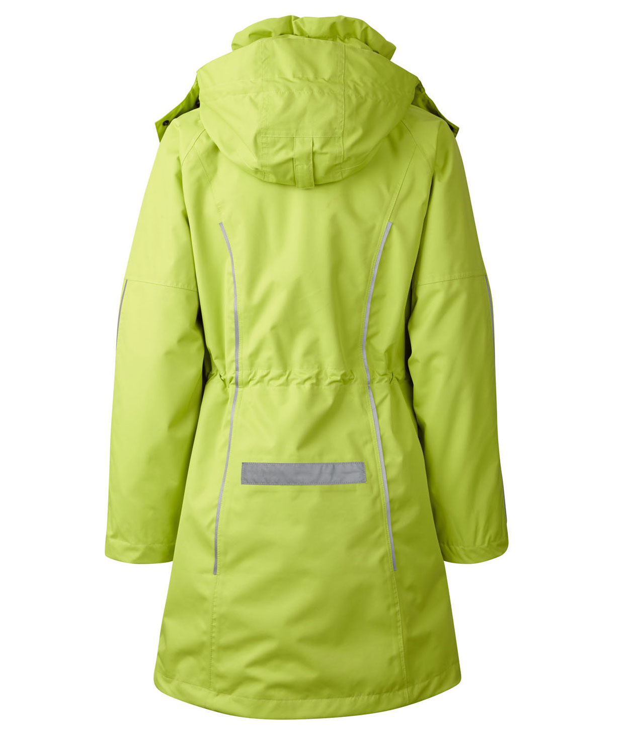 Xplor Care women's zip-in shell jacket with detachable hood, Lime