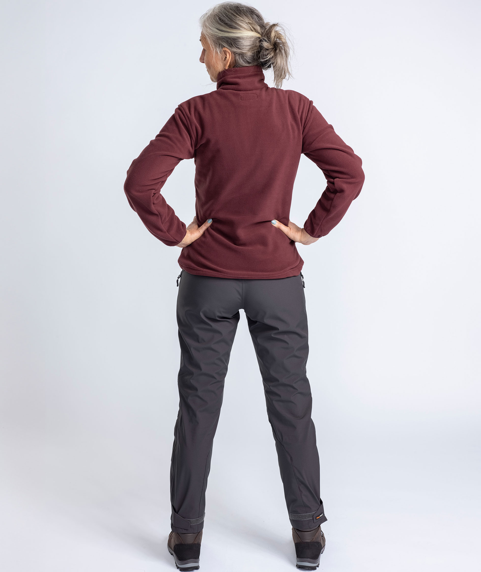 Pinewood Finnveden dame fleecejakke, Earth Plum, large image number 5