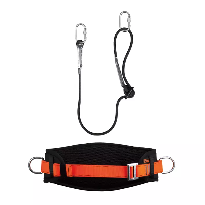 OS FallSafe BASIC 2 adjustable Lanyard rope with belt, Black, Black, large image number 0