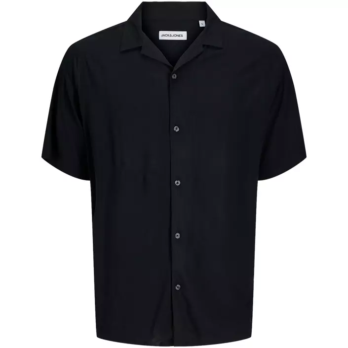 Jack & Jones JJEJEFF SOLID RESORT kortärmad skjorta, Black, large image number 0