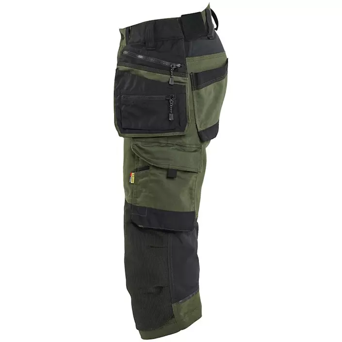 Blåkläder Striker 3/4-Handwerkerhose, Waldgrün/Schwarz, large image number 3