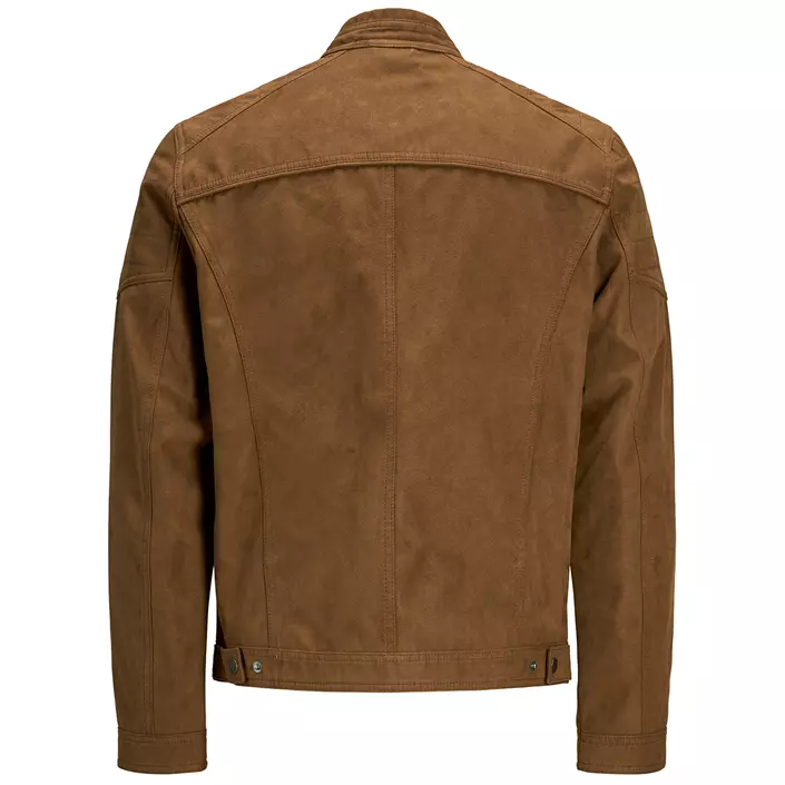 Jack & Jones JJEROCKY imitert semsket jakke, Cognac, large image number 2