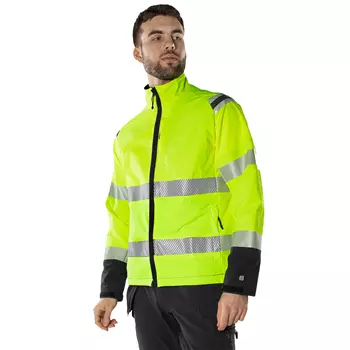 Fristads Green work jacket 4647 GSTP, Hi-vis Yellow/Black