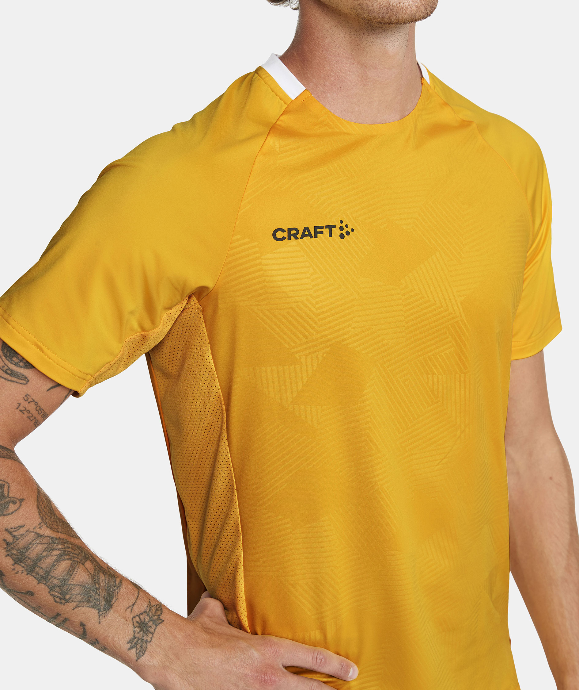 Craft Premier Solid Jersey T-shirt, Sweden yellow, large image number 3