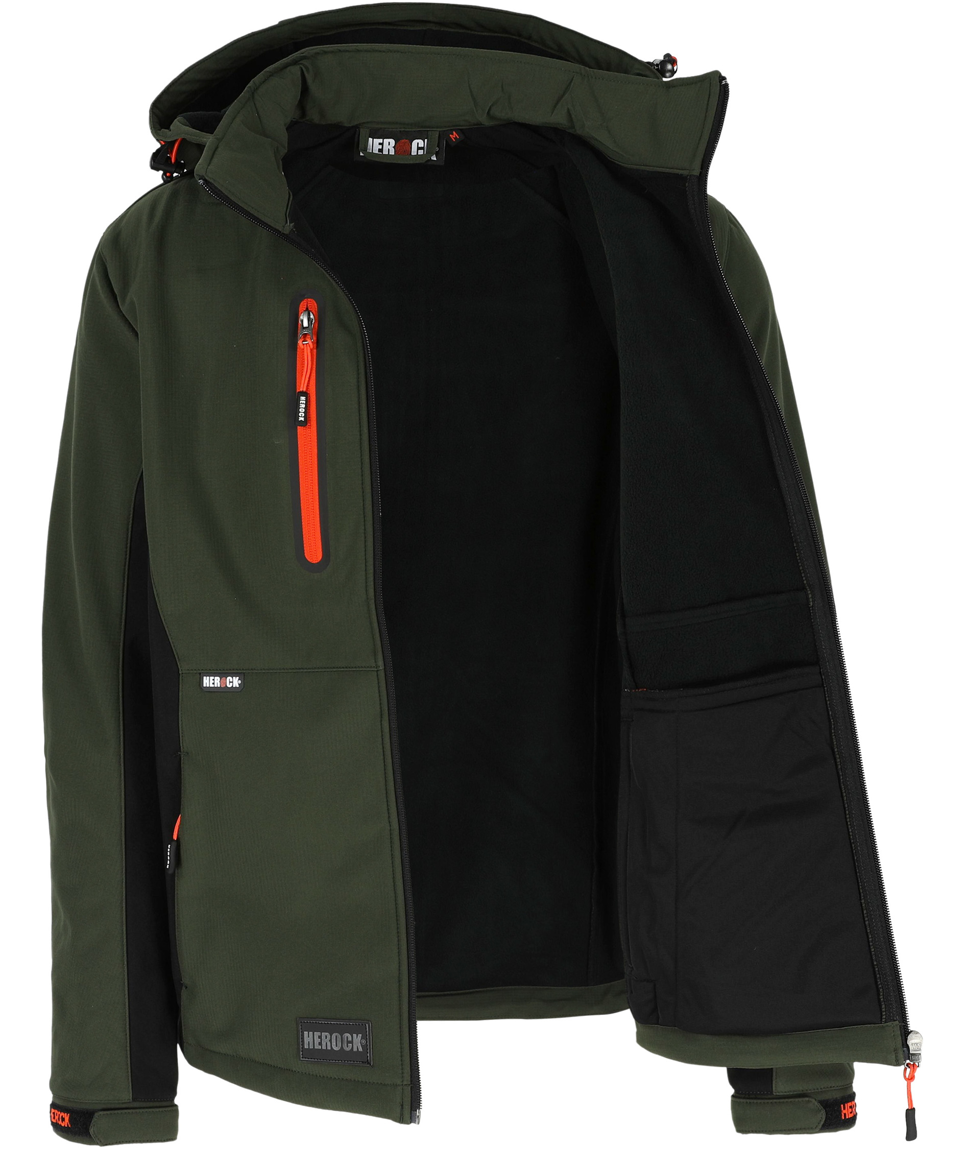 HEROCK Trystan Softshelljacke, Dark Khaki/Black