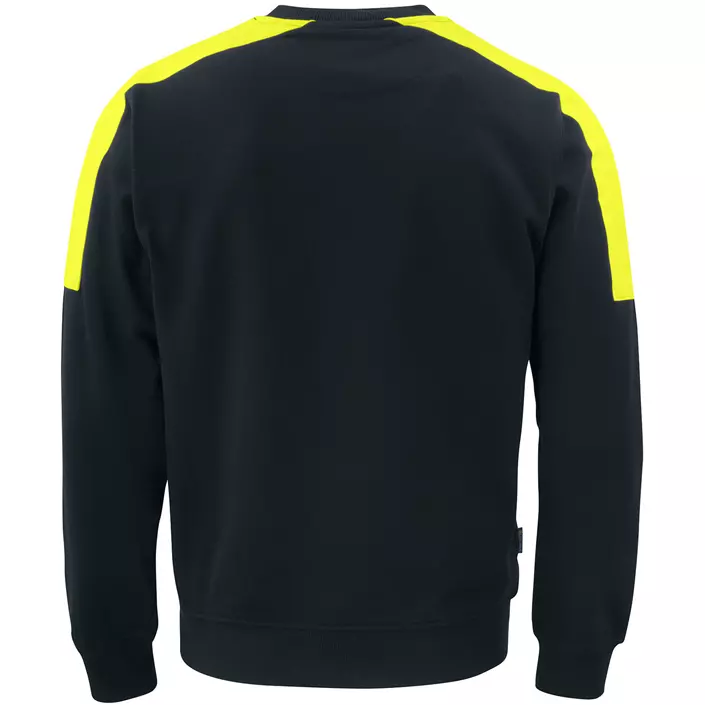 ProJob Sweatshirt, Schwarz/Hi-Vis Gelb, large image number 1