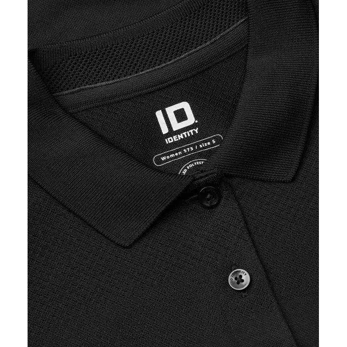 ID Active Damen Poloshirt, Schwarz, large image number 3