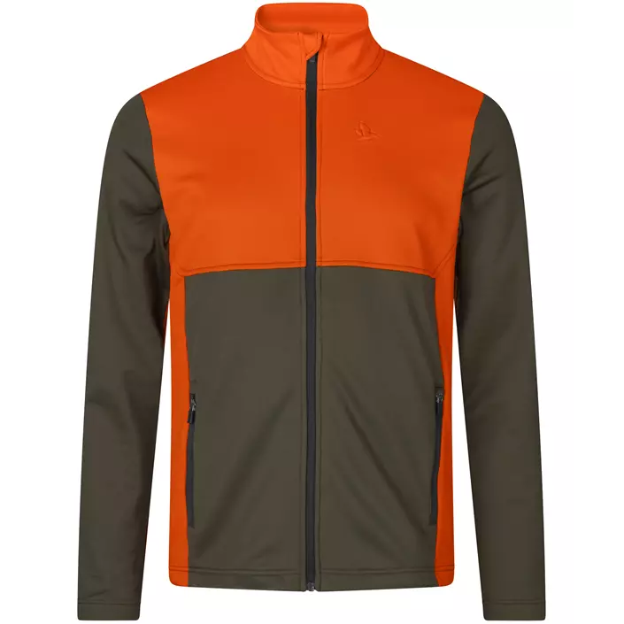 Seeland Elliot fleece jacket, Pine Green/Hi-Vis Orange, large image number 0