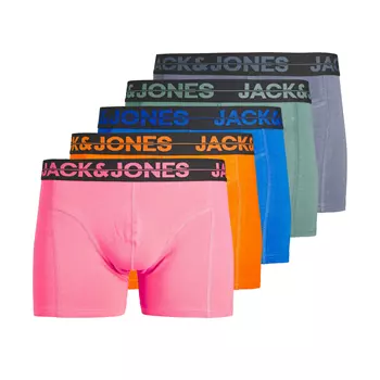 Jack & Jones Plus JACSETH Solid 5-pack boxershorts, Victoria Blue