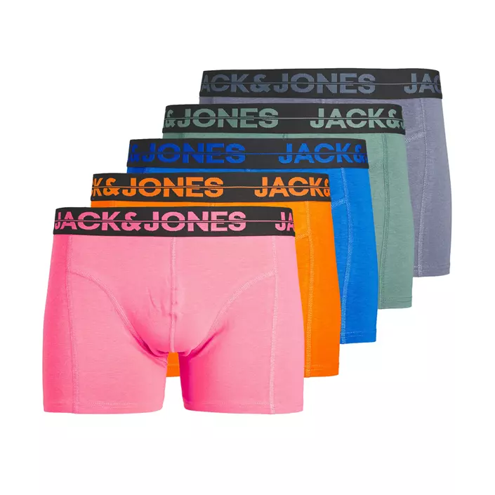 Jack & Jones Plus JACSETH Solid 5er-Pack Boxershorts, Victoria Blue, large image number 0