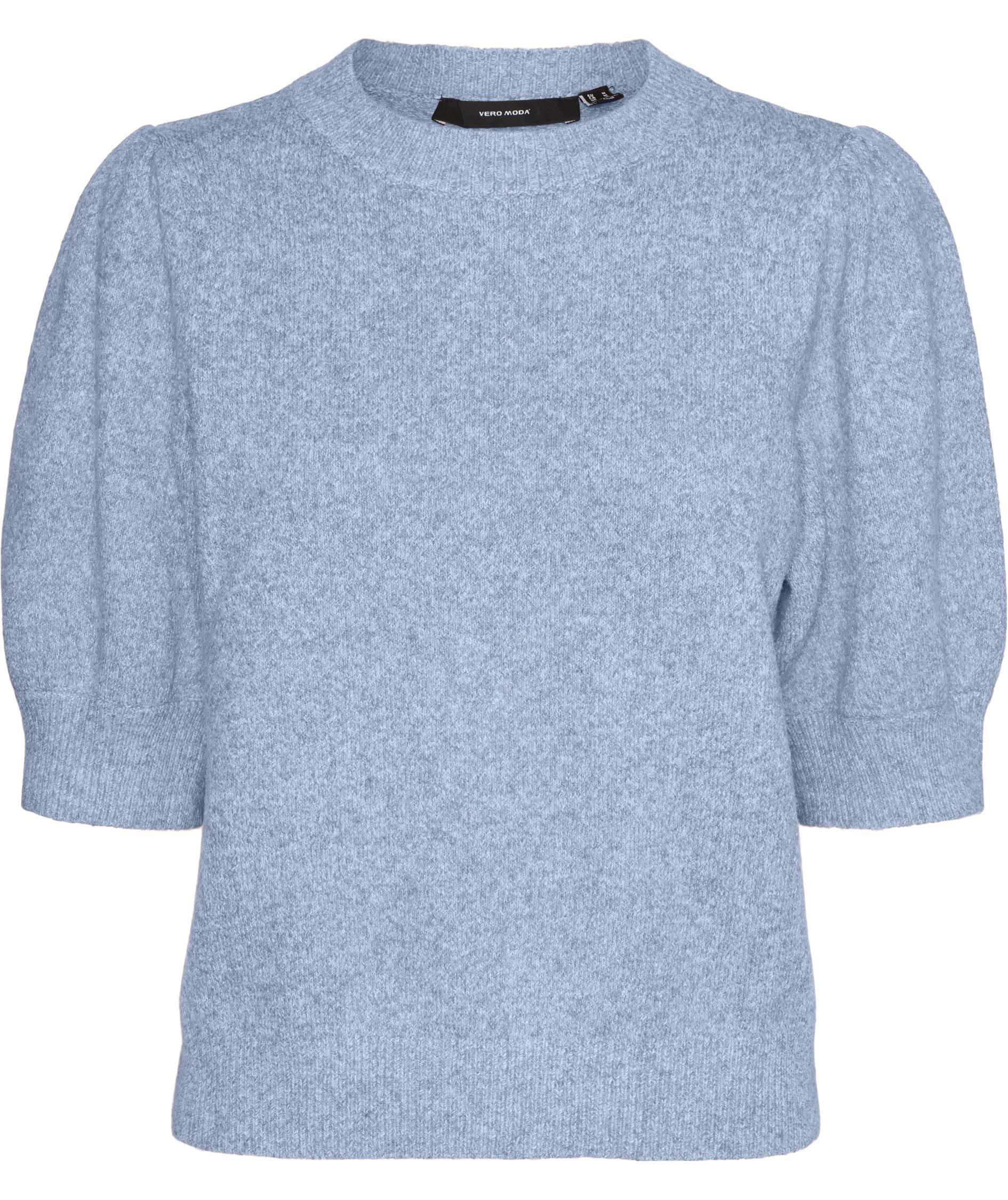 Vero Moda VMDOFFY kort&aelig;rmet dame striktr&oslash;je, Cashmere Blue, Cashmere Blue, swatch