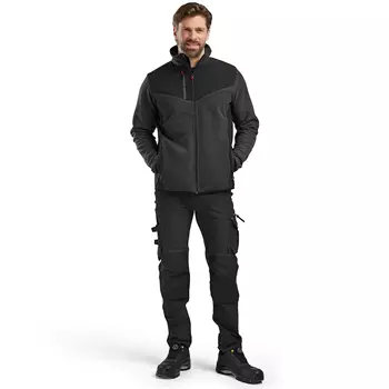 Blåkläder stickadjacka med softshell