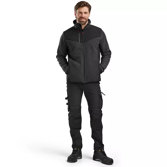 Blåkläder stickadjacka med softshell, Antracitgrå/Svart, large image number 1