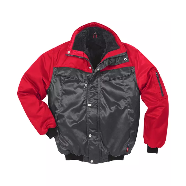 Kansas Icon pilot jacket, Grey/Red, large image number 0