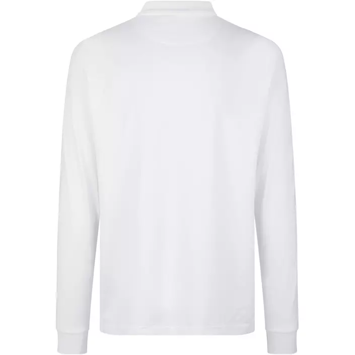 ID PRO Wear Polo shirt with long sleeves, White, large image number 2