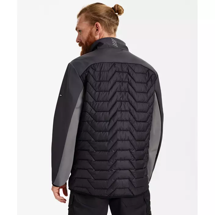 Engel Entire hybridjakke, Black/Anthracite Grey, large image number 4