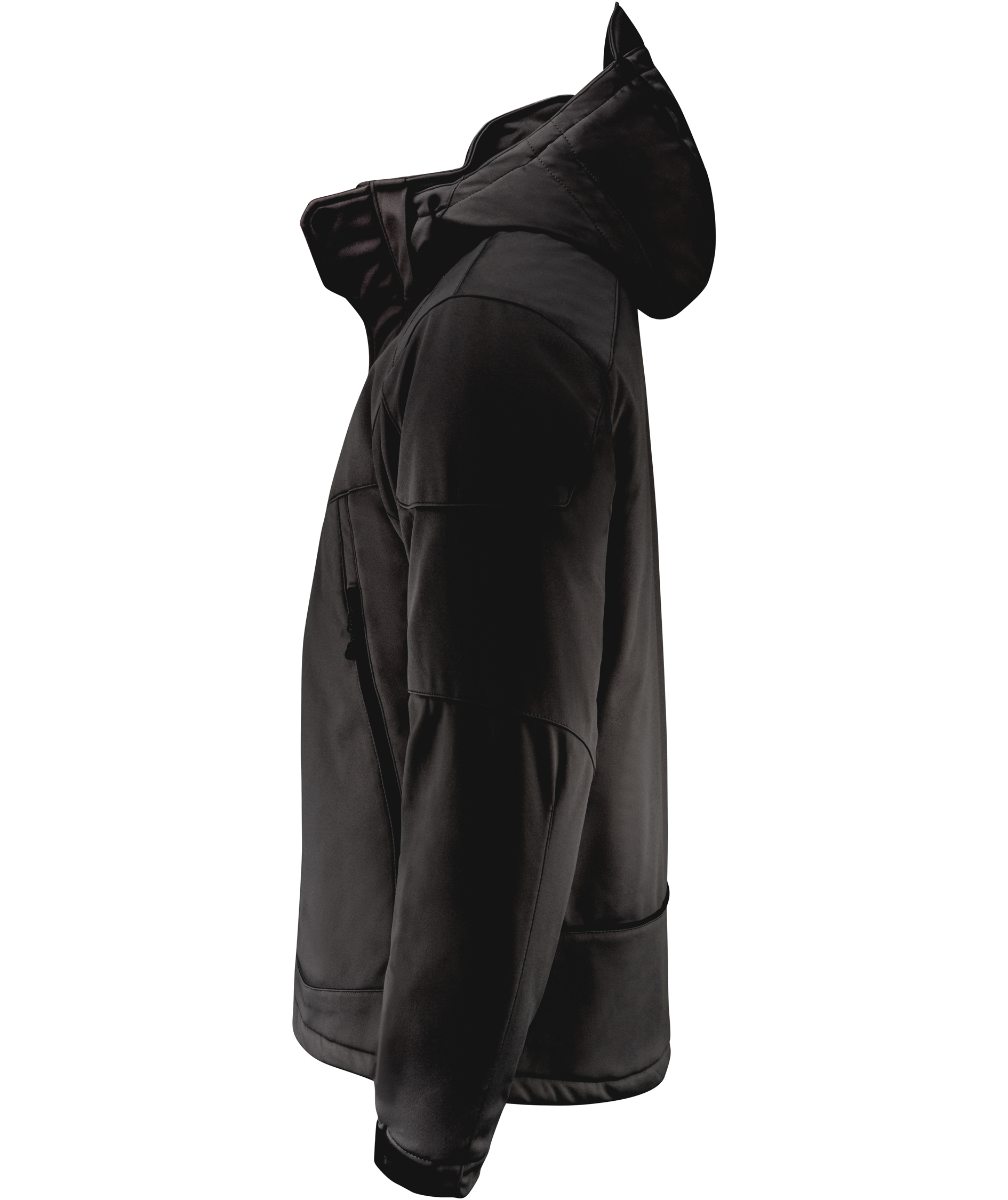 Printer Skeleton softshell jacket, Black, large image number 3