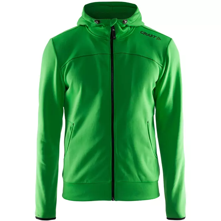 Craft Leisure hoodie med blixtlås, Craft grön, large image number 0