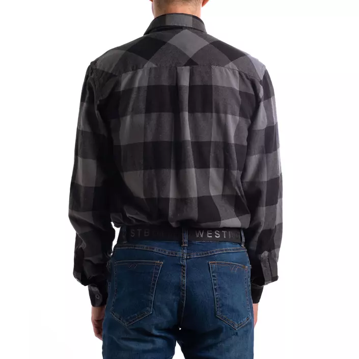 Westborn flannelskjorte, Dark Grey/Black, large image number 9