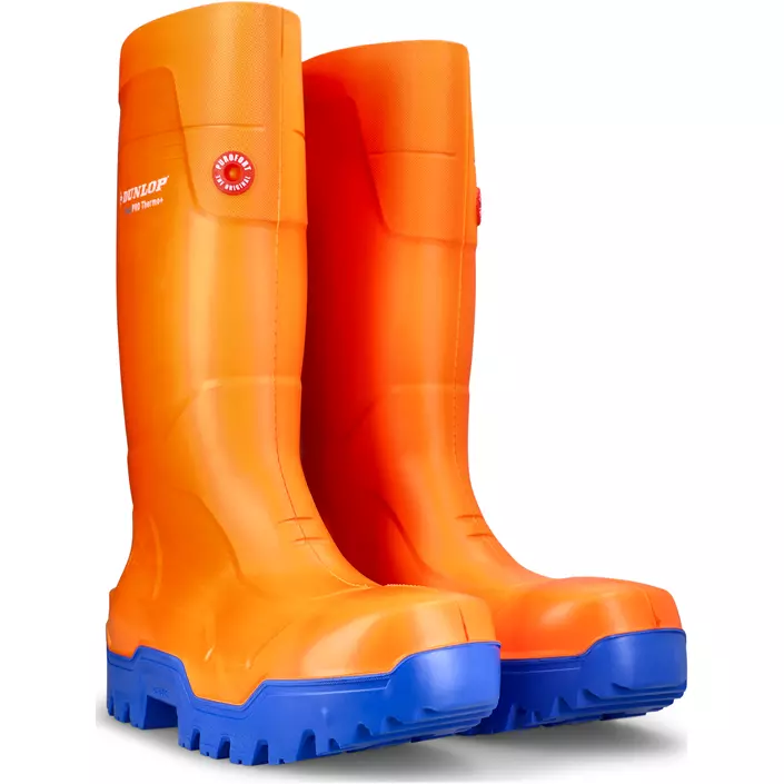Dunlop Fieldpro Thermo+ skyddsgummistövlar S5, Orange, large image number 4