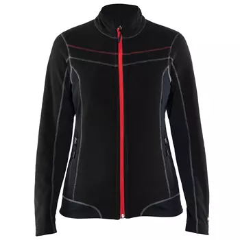 Blåkläder women's microfleece jacket, Black/Red