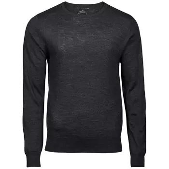 Tee Jays Crew Neck sweatshirt med merinoull, Mörkgrå