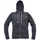 Cerva Neurum hoodie with zipper, Black, Black, swatch