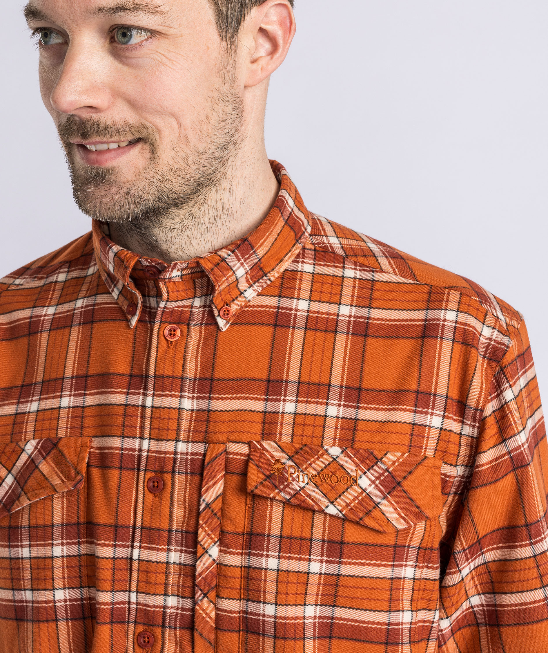 Pinewood Abisko Hiking Regular Fit skjorte, Burned Orange, large image number 5