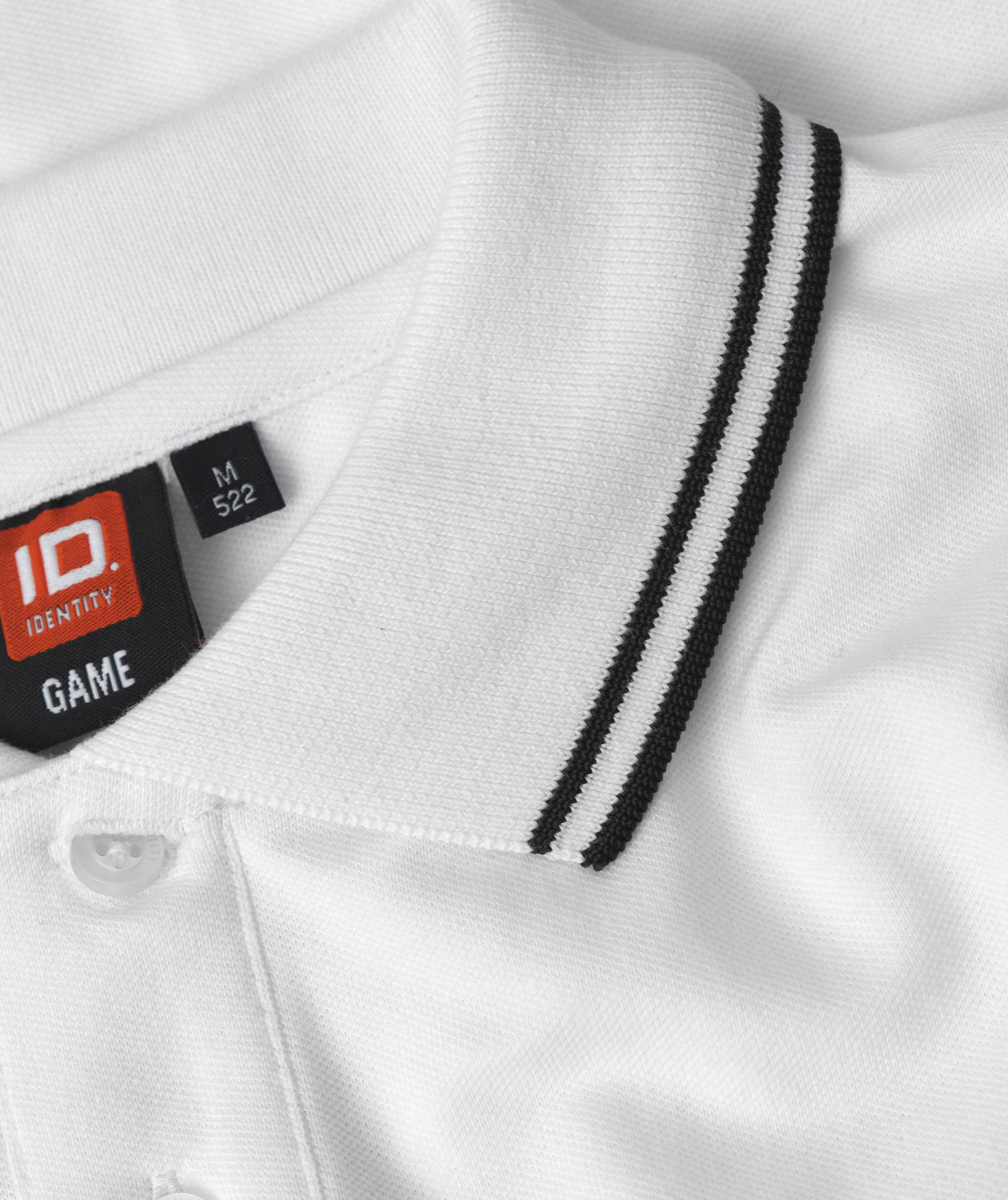 ID Stretch poloshirt with contrast, White, large image number 3