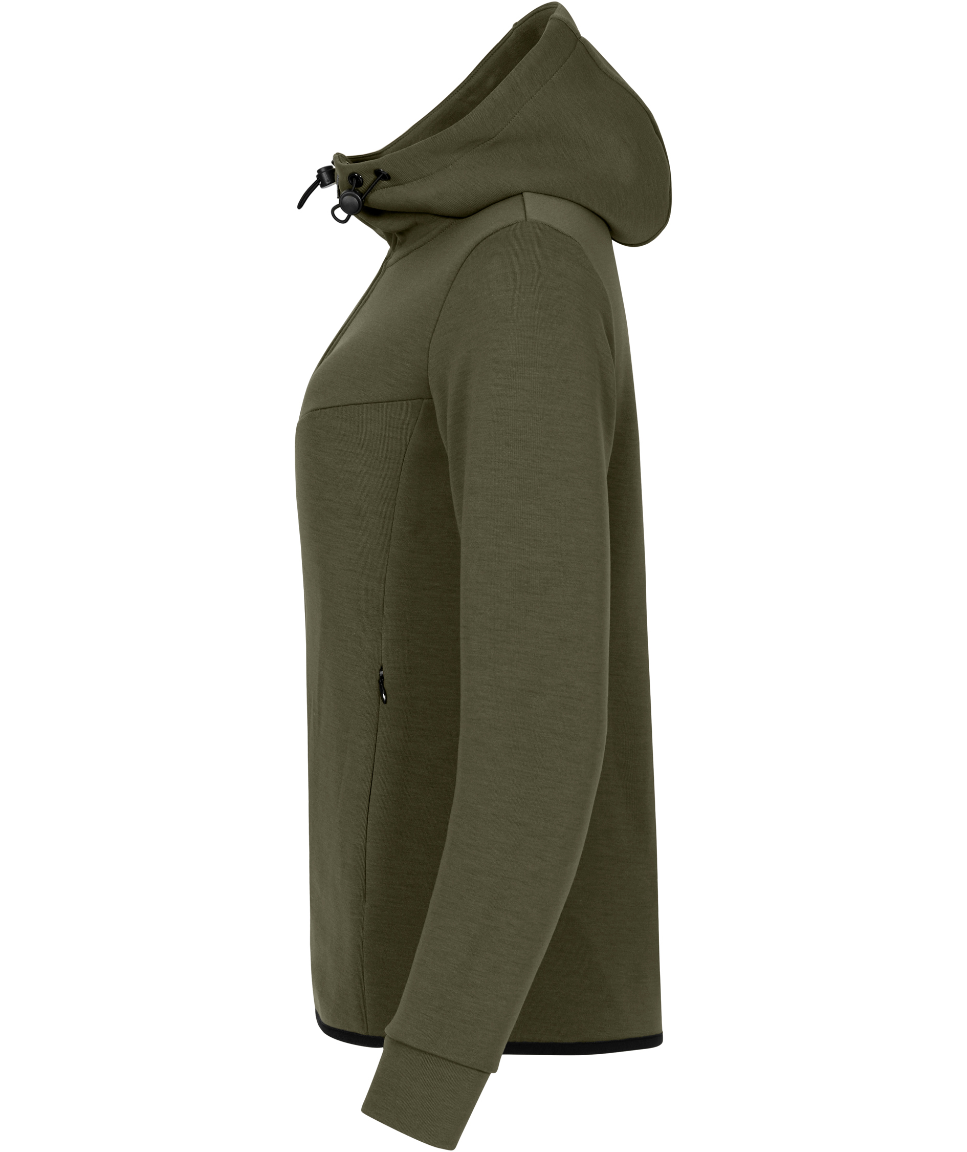 Clique Hayden women's hoodie with full zipper, Fog Green, large image number 3