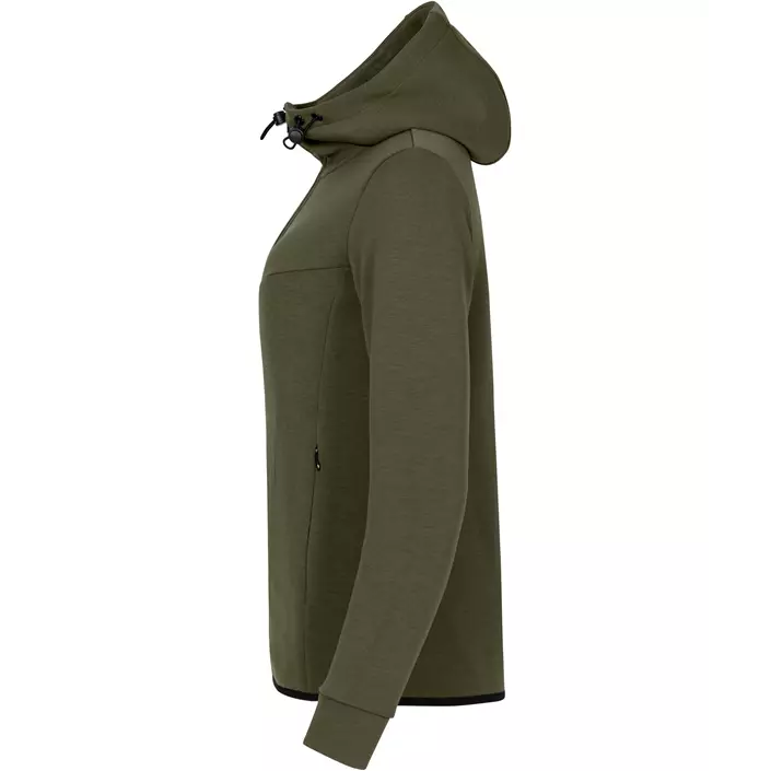 Clique Hayden women's hoodie with full zipper, Fog Green, large image number 3