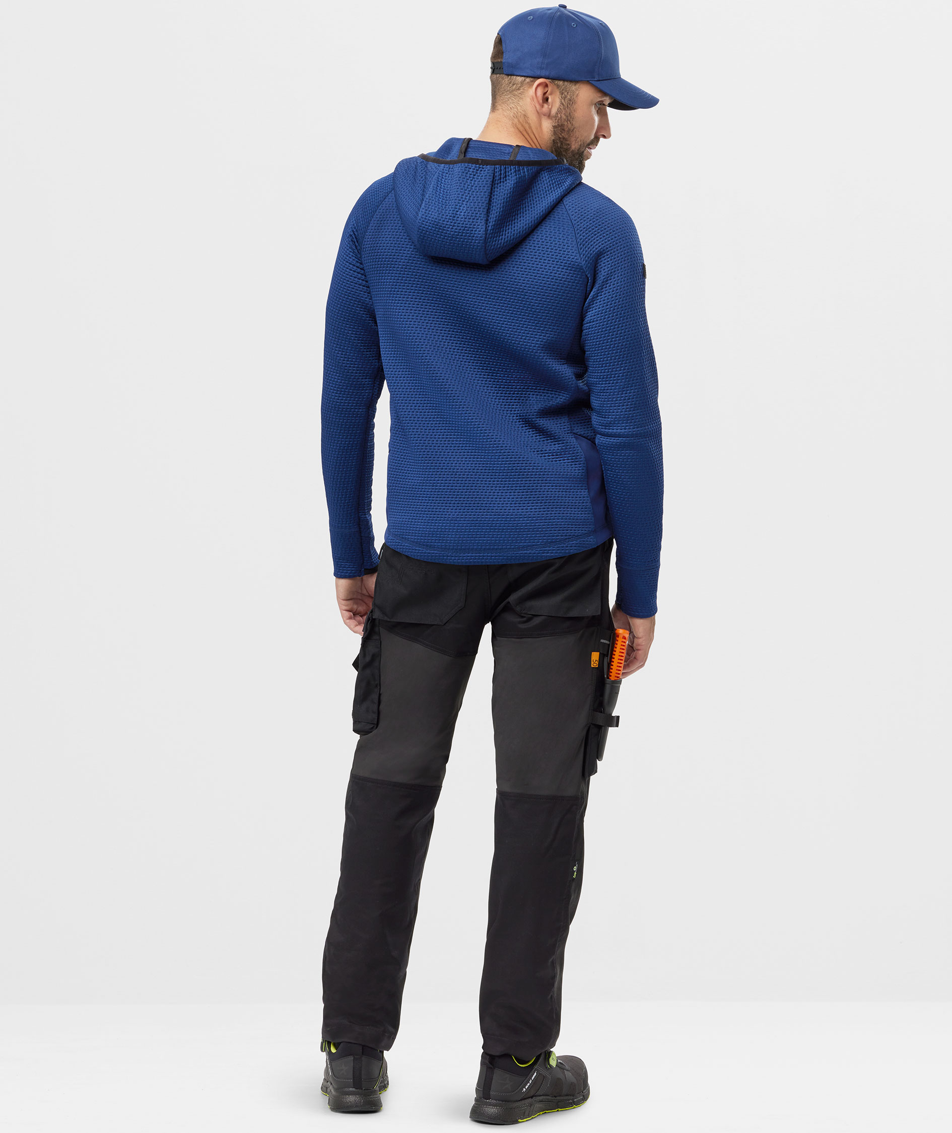 Snickers FlexiWork hettegenser med glidel&aring;s 8405, Deep Blue/Deep Blue, large image number 3