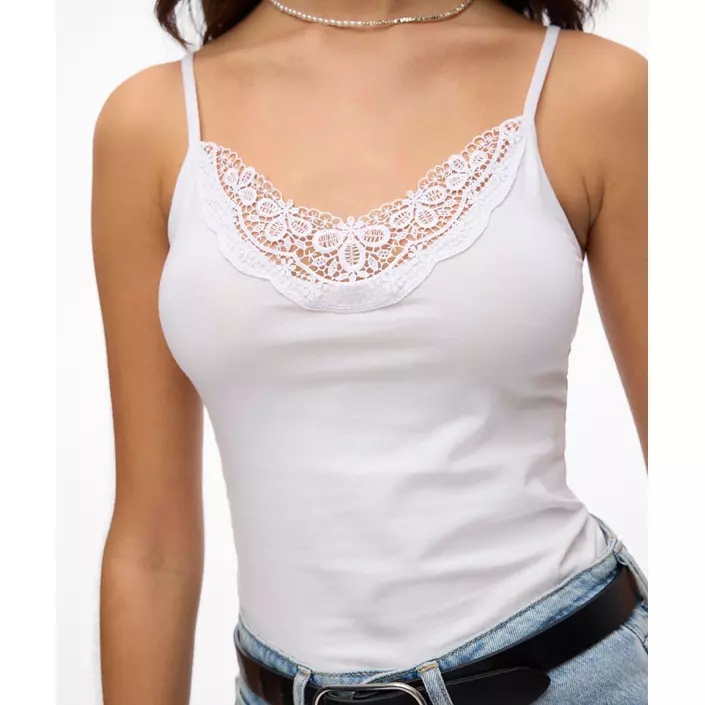 Vero Moda VMINGE singlet dam, Bright White, large image number 3