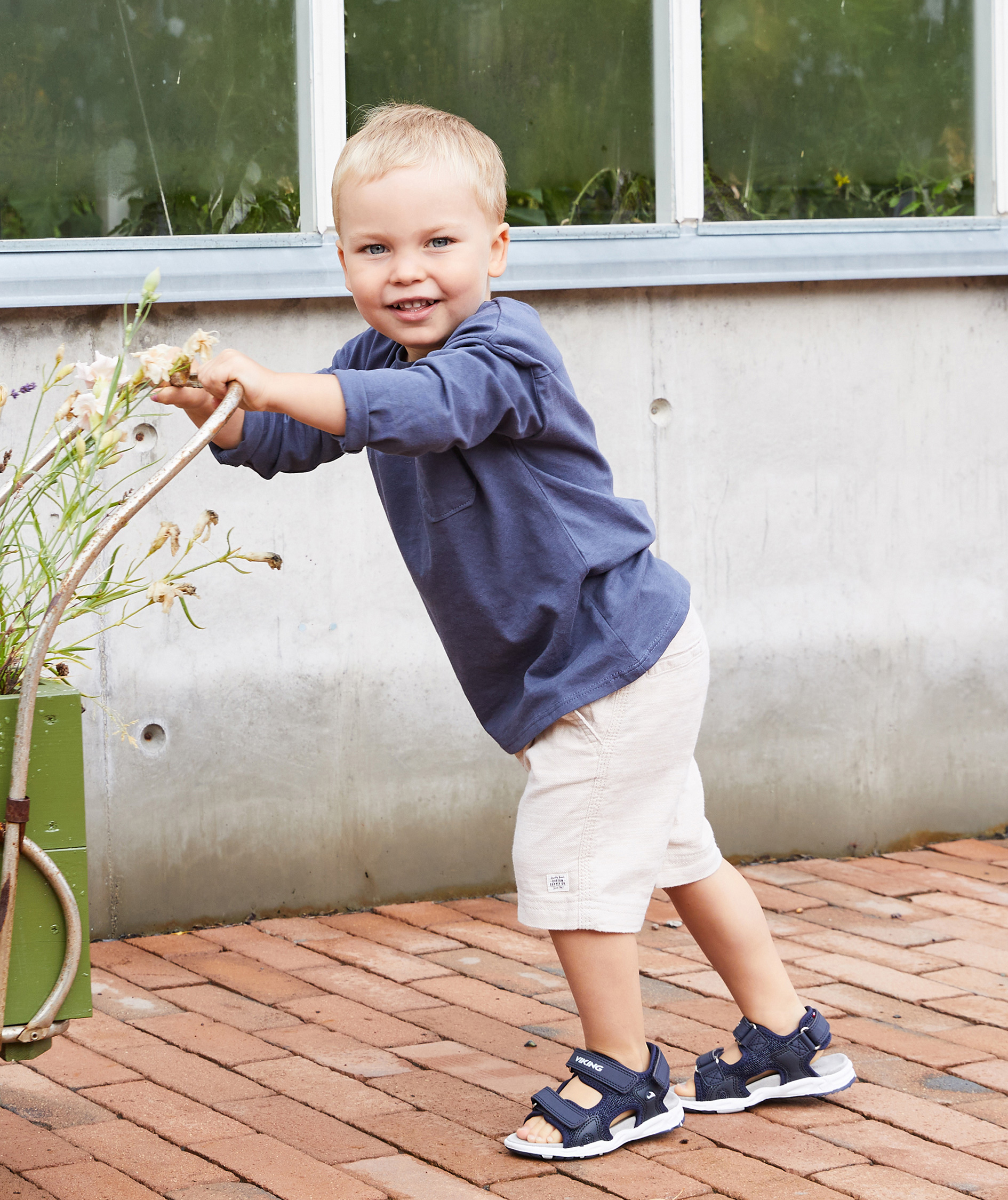 Viking Anchor 3V sandals for kids, Navy, large image number 1