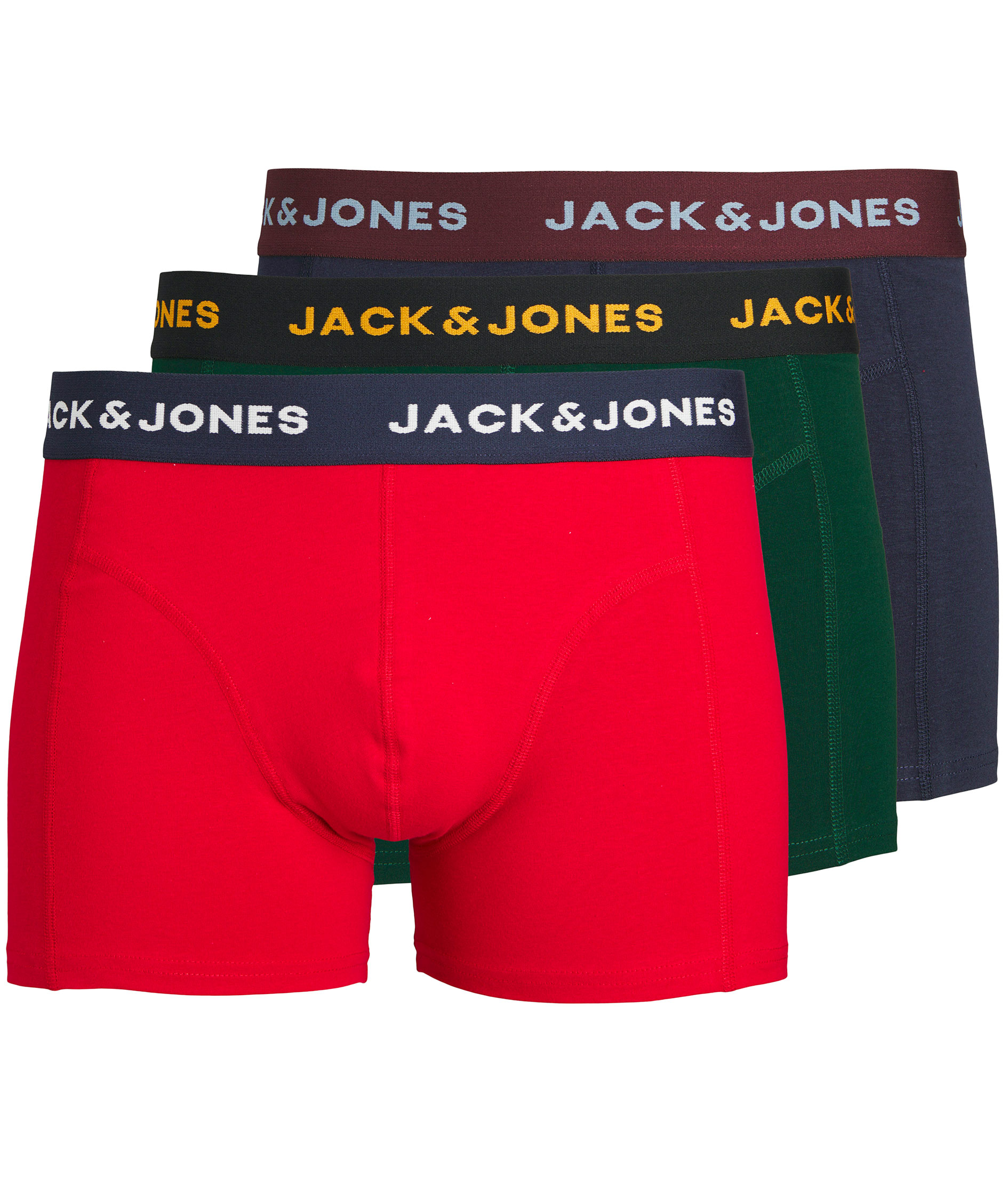 Jack & Jones JWHJAMES 3er-Pack Boxershorts, Navy Blazer
