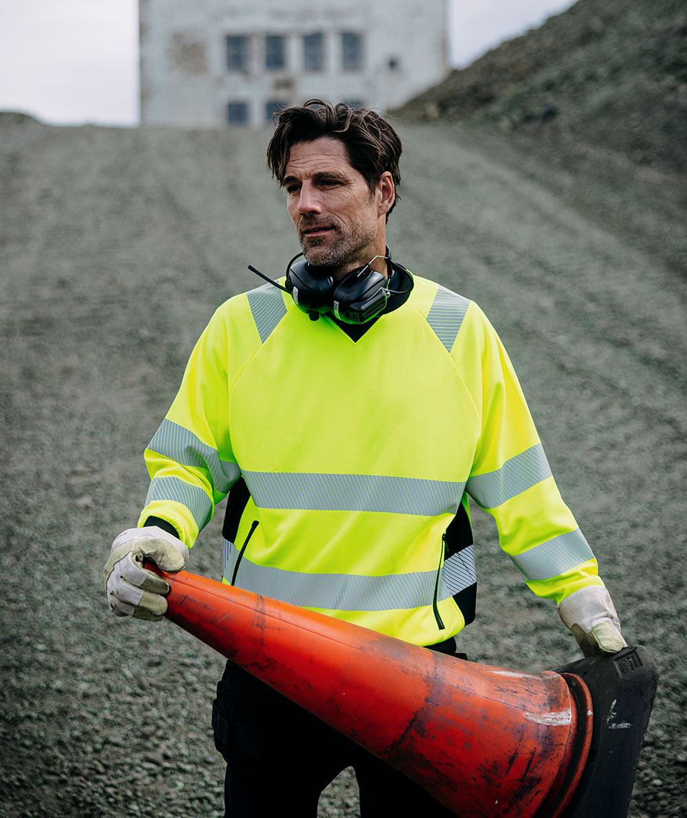 YOU Dalby sweatshirt, Safety yellow, large image number 4