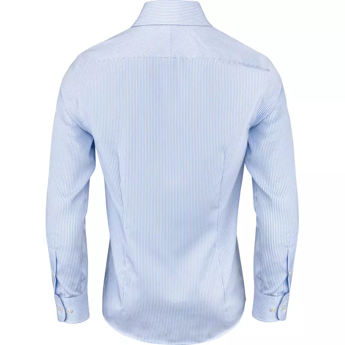 J. Harvest & Frost Twill Yellow Bow 50 slim fit skjorte, Sky Blue/Stripe, large image number 1