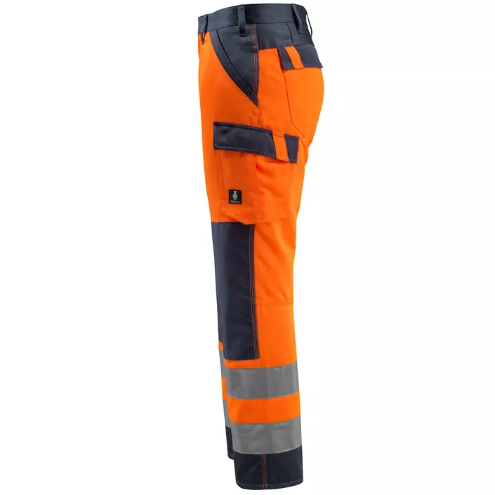 Mascot Safe Light Maitland work trousers, Hi-Vis Orange/Dark Marine, large image number 1
