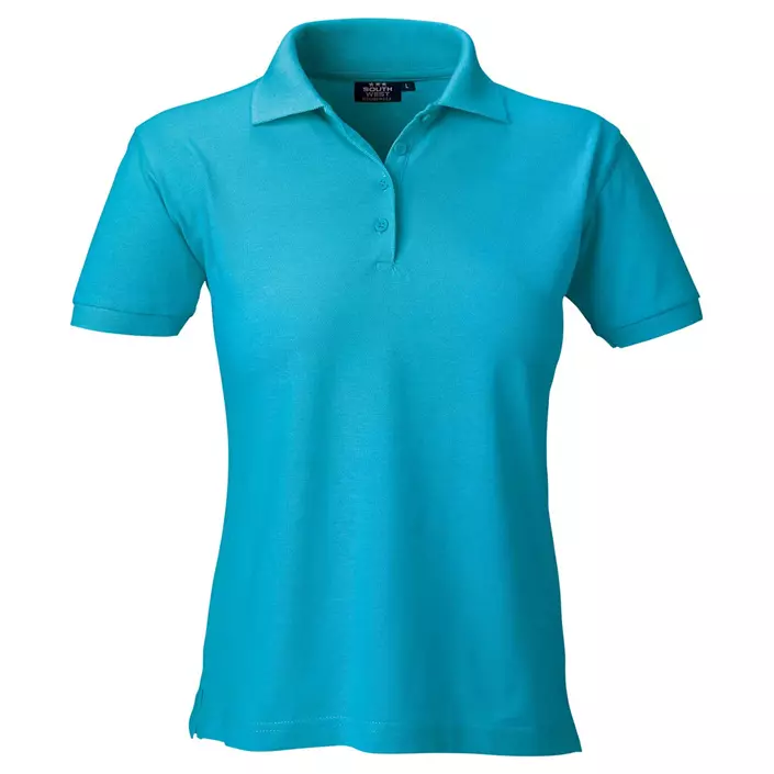 South West Coronita women's polo shirt, Aqua Blue, large image number 0