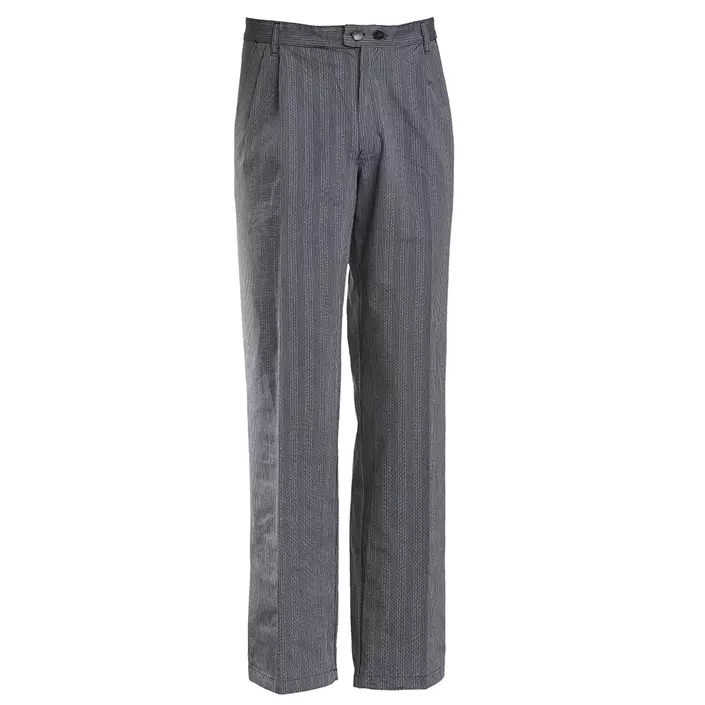 Nybo Workwear Fandango chefs trousers, Black/White Striped, large image number 1
