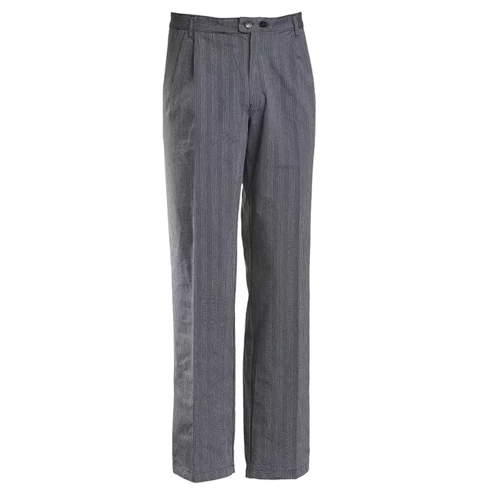 Nybo Workwear Fandango kokkebukse, Svart/Grå Stripete, large image number 0