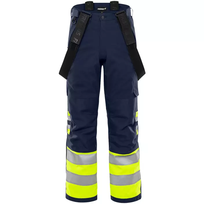Fristads vinterbyxa 2681 GLPS, Varsel yellow/marinblå, large image number 1