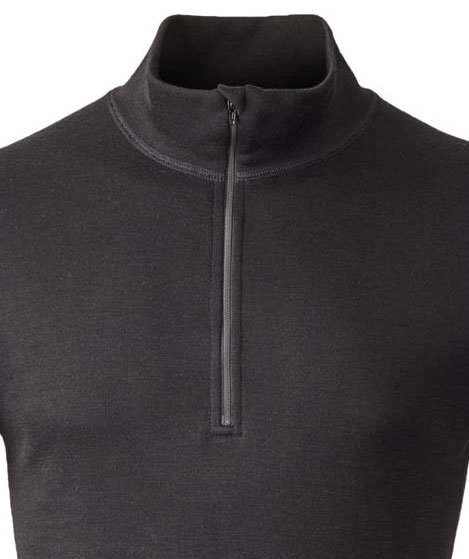 Xplor Misty baselayer sweater with merino wool, Black